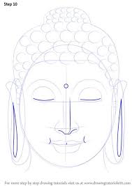 Step By Step How To Draw Buddha Face Drawingtutorials101 Com Buddha Art Drawing Buddha Art Painting Buddha Drawing