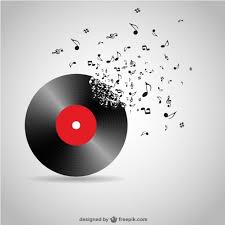 Looking for free svg files? Free Vinyl Record Breaking Into Music Notes Svg Dxf Eps Png Cut Files Background Design Resource