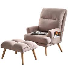 Ovios Adjustable Recliner Chair With Ottoman Midcentury Pink Velvet Sleeper Chair Lowes Com Recliner Chair Sleeper Chair Chair