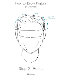 You will need a pencil for drawing, ruler or squads, erase or eraser and a couple of sheets, one a4 or letter size and the other one that is bigger than this one. How To Draw Hair In Pigtails Step By Step Tutorial For Beginners Jeyram Spiritual Art