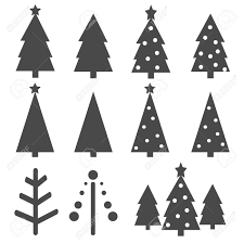 Download for free in png, svg, pdf formats 👆. Christmas Tree Vector Icons Set Royalty Free Cliparts Vectors And Stock Illustration Image 46491849