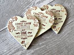 Rustic Wedding Favours Love Quote Fridge Magnet Clay Heart Magnets Bridal Shower Tags Wedding Favours Magnets Rustic Wedding Favors Handmade Wedding Favours