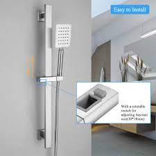 Start by tightening the shower head holder by hand, going in a clockwise motion. Universal 18 30mm Adjustable Hand Shower Rail Head Bracket Holder For Slide Bar Slider Clamp Bathroom Abs Chrome Plated Shower Mounting Brackets Aliexpress