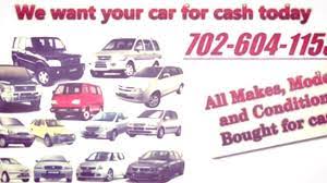 We buy all types of cars and offer good cash, depending on its market value, age, condition, and make/model. Cash For Cars Las Vegas Home Facebook