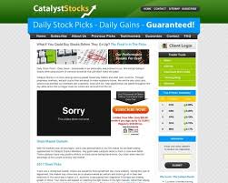 Catalyst Stocks Stock Pick Service Stock Picks Stock Picks How To Raise Money Way To Make Money