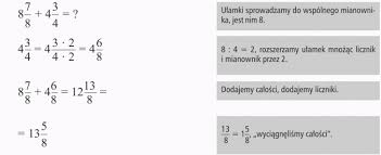 Dodawanie ułamków o różnych mianownikach. Dodawanie Ulamkow O Roznych Mianownikach Matematyka Opracowania Pl