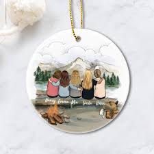 When friends are like family, that's something to celebrate. Personalized Best Friend Christmas Gift Ideas Ceramic Ornament Printe Unifury