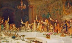Heraldie Le Roi Louis Xiv A Table Dessin Repas Comment Peindre Roi Louis