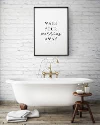 Wash Your Worries Away Bathroom Wall Art Printable Art Etsy Guest Bathroom Decor Bathroom Art Prints Bathroom Prints