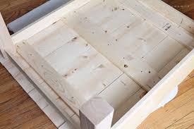 This build features the x coffee table design using 4x4 legs for that chunky farmhouse coffee table look. Diy Farmhouse Coffee Table Love Grows Wild