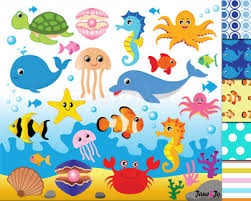 Ocean Animals Clipart Ocean Theme Under The Sea Clipart Digital Paper Background Download 524 ocean cliparts for free. ocean animals clipart ocean theme under the sea clipart digital paper background