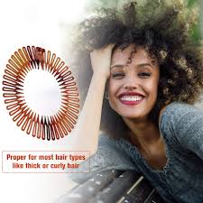 Check spelling or type a new query. Buy 9 Pieces Full Circular Stretch Comb Flexible Plastic Circle Comb Stretch Hair Comb Headband Hairband Holder For Women Girls 3 Colors Online In Indonesia B08bcdkgqk