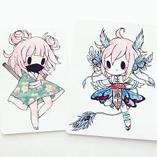 Chibi Commissions Link In Bio Closing Tomorrow Until December While I Focus On School Left Washi Tape Ninja For Cathryn Cute Drawings Kawaii Art Cute Art