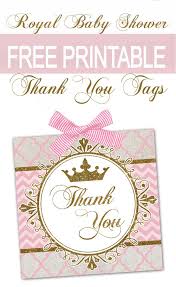 These free printable tags are 2 inches round, and come 20 to a sheet. Pink Gold Royal Baby Shower Favor Tags Colorful Is Happy Royal Baby Showers Baby Shower Favor Tags Baby Shower Party Favors