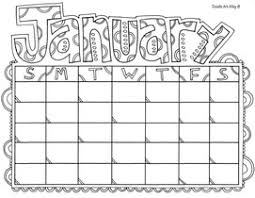 Months of the year coloring pages and printables from classroom doodles.a doodle art alley site. Calendar Coloring Pages Doodle Art Alley