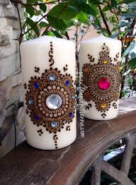 Instagram Mendhihennaartist Henna Candles Diy Candles Candle Art