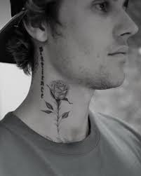 Pin By E On Justin Bieber Justin Bieber Neck Tattoo Justin Bieber Tattoos Justin Tattoo