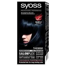 *for women with currently colored hair, there are special considerations for the color result you can achieve. Syoss Color Professional Permanent Coloration 1 4 Blue Black Peppery Spot