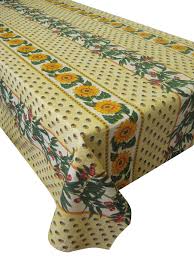 Codes promo, ventes flash, livraison offerte, trouvez le produit de vos rêves à prix réduit ! Nappe Rectangulaire 100 Coton Provence Jaune Lignes Tournesol Olive