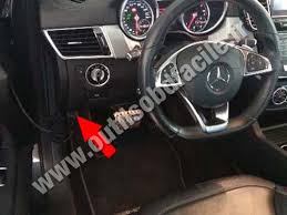 Obd2 Connector Location In Mercedes Gle Class 166 2015 2018 Outils Obd Facile