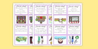 ¿puedes resolver los rompecabezas que hay en la mente de otra persona? Juego De Tarjetas De Adivinar Donde Estoy Teacher Made