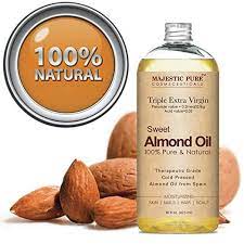 Majestic Pure Sweet Almond Oil Super Triple A Grade Quality 100 Pure And Natural From Spain Cold Pressed 16 Fl Almond Oil Hair Sweet Almond Oil Almond Oil