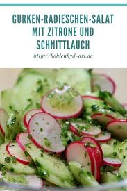Obwohl Der Sommer Mal Wieder Auf Sich Warten Lasst Ein Erfrischender Salat Fur Die Hoffentlich Bald Kommenden Radieschen Salat Rezepte Salate Rezepte Einfach