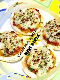 Mini Pizza Recipe By Fahimah Amin Recipe Mini Pizza Recipes Recipes Mini Pizza