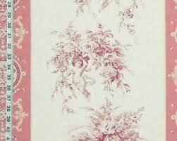 Pink toile bedding has cute and attractive color design that will do awesome for kids including twin so that able to give proper nursery theme in elegance. Pink Angel Toile Fabric Floral Stripe French Home Decorating Material Ebay