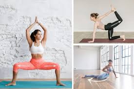 Hip opening yoga pose for period relief