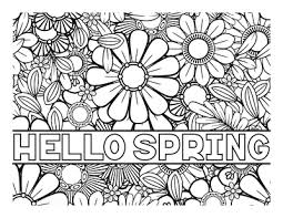 Line art to celebrate the season! 65 Spring Coloring Pages Free Printable Pdfs
