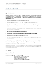 Va) ist ein dokument, das durch verschiedene normen gefordert wird. Qm Handbuch Lange Version