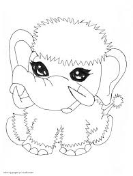 Posted in animals coloring pages. Abbey S Pet Shiver Baby Mammoth Coloring Page Coloring Pages Printable Com