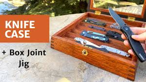 Storage case is 10½ x 5½. Knife Case Box Joint Jig Youtube