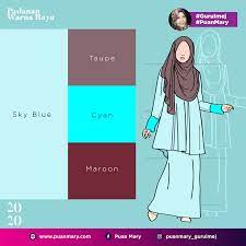 Model baju baby blue sesuai tudung warna apa paling hist. Padanan Warna Baju Dan Tudung Raya 2020 Puan Mary