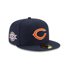 Men's new era navy chicago bears 2020 nfl summer sideline official alternate logo visor reg. Chicago Bears World Champions 59fifty Fitted Hats New Era Cap