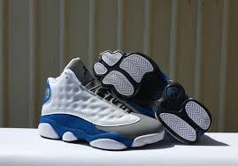 Leather Jordan 13 Black And Blue Air Jordan 13 Gray Blue Women Basketball Shoes Kobe Bryant Air Jordans Air Jordans Retro Jordan 13 Shoes