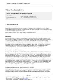 I hope i could give you a little impression about how things work at oxford. Pdf Places Of Settlement In Southern Scandinavia Mats Larsson Academia Edu