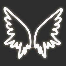 Angel Wings Neon Sign Wall Light White Neon Signs Led Signs Wall Signs