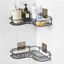 Compare click to add item lyons elite™ 60w x 30d x 75h bathtub with corner shelf wall kit to the compare list. Bathroom Punch Free Corner Rack Bathroom Wrought Iron Storage Rack Kitchen Tripod Corner Rack Buy At A Low Prices On Joom E Commerce Platform