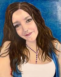 portrait of "Anges' Kids" 24"x24" oil