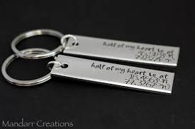 Half Of My Heart Is At Latitude Longitude Custom Keychain For Long Distance Couples Boyfriend Gi Girlfriend Anniversary Gifts Girlfriend Gifts Custom Keychain