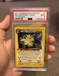 Psa 9 1st Edition Dark Ampharos First Edition Pokemon Cards Pokemon Light Pokemon Cards