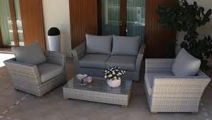 Trova una vasta selezione di divano letto 2 posti a prezzi vantaggiosi su ebay. Salotto Da Giardino In Wicker Giavanina In Alluminio Grigio Con Divano 2 Posti Super Qualita