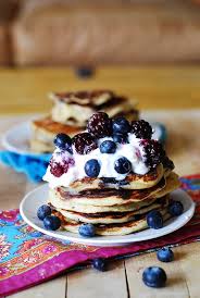 Greek yogurt adds in a good amount of protein and there is no added fat. Greek Yogurt Pancakes Julia S Album