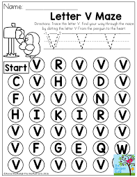 V Is For Valentine Letter Mazes With Do A Dot Markers Are So Much Fun First Trace Then Dot The L Preschool Letters Letter V Worksheets Preschool Worksheets