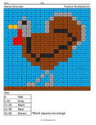This is a fun game that can be used during thanksgiving time. Thanksgiving Turkey Holiday Multiplication Coloring Squared