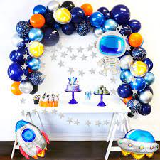 Ignite your imagination with dozens of ideas for fun desserts that are out of this world! Buy Joyypop Outer Space Balloon Garland Kit 109pcs Outer Space Party Decorations With Ufo Rocket Astronaut Balloons Sparkling Star Garland For Space Themed Birthday Party Supplies Online In Turkey B08cxv68wh