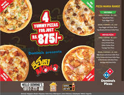 Four Yummy Pizzas For Just Rs 875 Dominos Pizza Yummy Pizzas