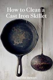 How To Clean A Cast Iron Skillet Cast Iron Cleaning Cast Iron Cleaning Cast Iron Pans